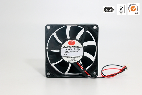 Flujo de aire plástico del ventilador 45 CFM de PBT DC alto 25dBA de poco ruido