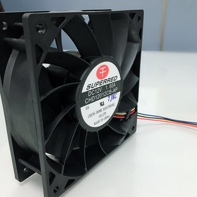 Peso plástico de la fan 90g de la CPU de DC de la fan del cojinete liso 80X80X25 12V DC