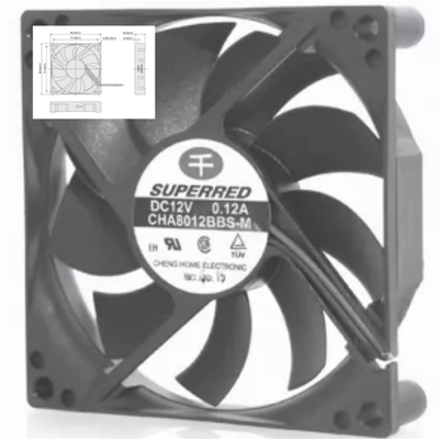 ventilador de 80x80x16 DC con la solución de enfriamiento de la salida de la señal para los usos industriales