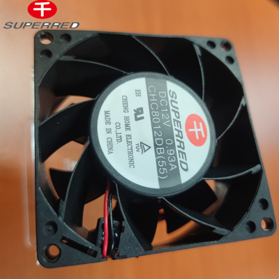 Construcción duradera 12V DC CPU ventilador 2700 - 5300 RPM Velocidad y flujo de aire potente 45 CFM