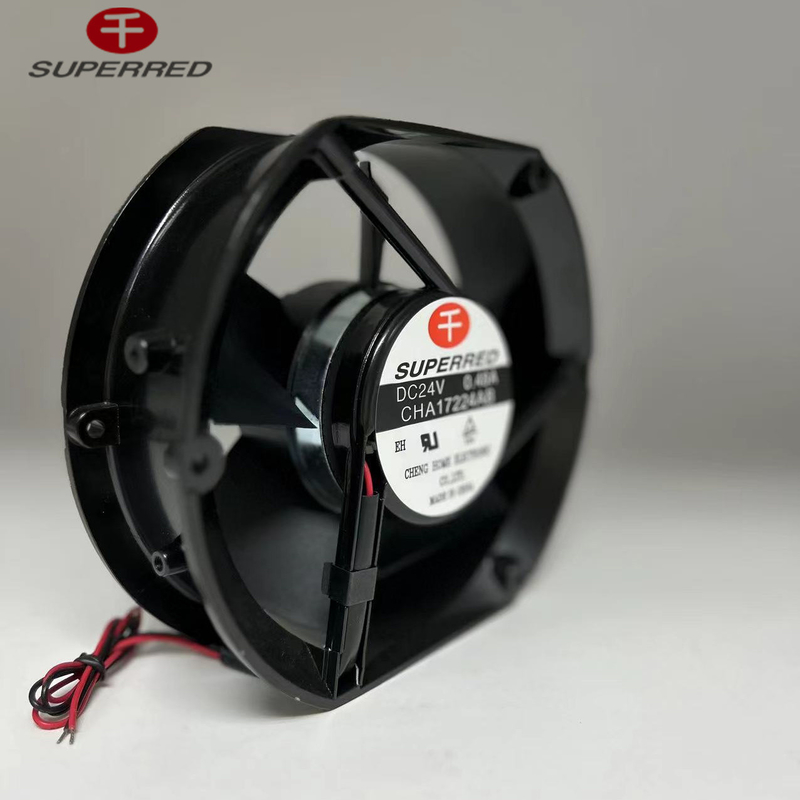 PBT de plástico negro 12V DC CPU ventilador de corriente 0.2A Conector de 3 pines
