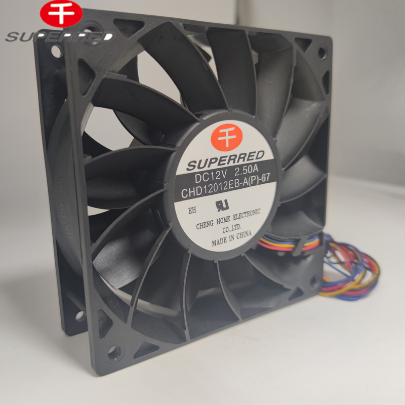 Ventilador de CPU de 12 V de voltaje continuo con salida de señal y cable de plomo AWG26